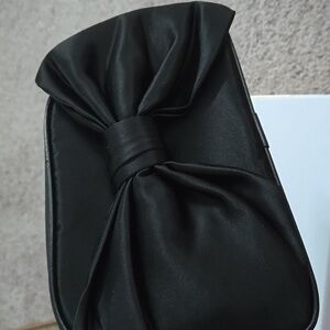 CHRISTIAN DIOR bow pouch 8 x 5 in vintage DIOR clutch Bag BOW DIOR Pouch